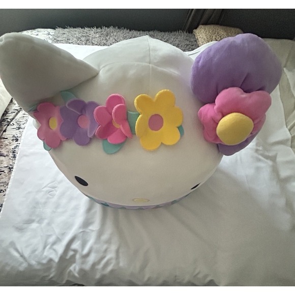 Squishmallow Large Hello Kitty JUMBO 24" Sanrio Flowers Plush Pillow Brand PreOw - Picture 4 of 10